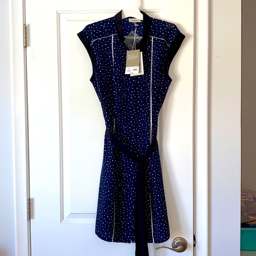 Jason Wu x Target Navy Polka Dot Dress size M NWT